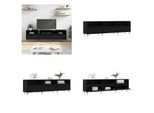Mobile Tv Vidaxl Nero 150X30X44,5 Cm In Legno - Mobile Tv - Mobile Tv - Supporto Tv - Lavagna Tv
