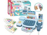 Set Di Giocattoli Per Cassa Interattiva Con Luci E Suoni Per La Cassa Del Supermercato, Set Di Giocattoli Per Cassa Con Scanner
