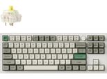 Tastiera Meccanica Senza Fili Keychron Q3 Max Qmk/Via, Qwerty Us, Manopola, Guscio Bianco / Gateron Jupiter Banana Q3M-P4