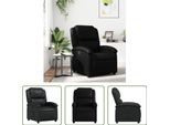 The Living Store Poltrona Relax In Ecopelle Nera
