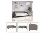 The Living Store Daybed Taupe 80X200 Cm In Tessuto