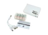 Powersmart 850Mah CR123 CR123A Batteria Ricaricabile Agli Ioni Di Litio, Confezione Da 4, 3,6 V, , Con Cavo Di Ricarica USB-C 4-In-1