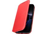 Avizar, Custodia Folio Per Iphone 16 Pro Con Portacarte E Supporto, Rosso