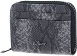 S.Oliver Portafoglio Zip Around Wallet Grey / Black Nero