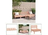 The Living Store Divani Da Giardino Senza Braccioli 4 Pezzi. Legno Massiccio Di Abete Douglas