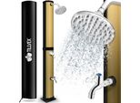 Tillvex Doccia Solare 35 Litri Nero/Oro Con Copertura Protettiva Inclusa Doccia Da Giardino Doccia Da Piscina Doccia Da Campeggio Doccia Solare Da Esterno Doccia A Pioggia