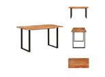 Vidaxl Tavolo Da Pranzo 140×70×76 Cm In Legno Massiccio Di Acacia - Tavoli Da Pranzo