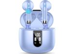 Wireless Bluetooth 5.3 Con 4 Mic, 2023 Nuovo Enc Rumore Cancellazione Auricolari Wireless 48H Bassi Profondi, IP7 Auricolari Impermeabili Display Led USB-C..