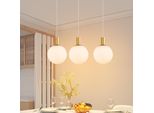 Zmh Lampada A Sospensione Tavolo Da Pranzo Lampada A Sospensione In Vetro E27 Oro Lampadario 3 Fiamme Tavolo Da Pranzo Lampada A Sospensione Regolabile In Altezza