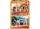 Puzzle - Educa - Baby Animals - 2 X 20 Pieces