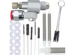 Rosfix Valvola Cleanshot Per Spruzzatore Di Vernice + 10 Guarnizioni + Spazzole Per La Pulizia + 2 Filtri Bianchi A Dita Da 60 Mesh