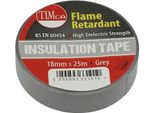 Timco - Nastro Isolante In Pvc - Grigio (Dimensioni 25 M X 18 Mm - 10 Pezzi)