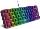 Tastiera Da Gioco Rgb, Mini Tastiera A 61 Tasti Con 11 Retroilluminazione Rgb Chroma, Keycaps Abs Flottanti, Tasti Anti-Ghosting Completi,
