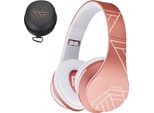Cuffie Over-Ear Bluetooth, Cuffie Stereo Wireless Pieghevoli E Cablate Con Microfono Integrato, Micro Sd/Tf, Fm Per Telefoni Cellulari/Ipad/Laptop E Pc
