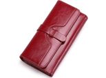 **Sendefn Portafoglio Donna Grande In Pelle Con Blocco Rfid, Molti Scomparti Per Carte E Zip, Elegante Portafoglio Grande Per Le Donne
