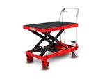 Eberth Carrello Elevatore Carrello Elevatore Carrello Elevatore A Forbice Carrello Elevatore A Forbice Idraulico Portata 750 Kg (Acciaio, Ruote Robuste E Silenziose, Tavola 820X520 Mm)