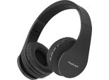 Cuffie Bluetooth Over Ear, Cuffie Wireless, Hifi Stereo, Cuffie Pieghevoli Con Microfono, Cuscinetti Morbidi, Micro Sd/Tf, Radio Fm Nero/Rosso