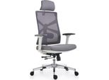 Sedia Da Ufficio Ergonomica Con Schienale Adattabile, Sedia Da Scrivania Con Braccioli 4D, Profondità Di Seduta Regolabile, Supporto Lombare E Poggiatesta 2D