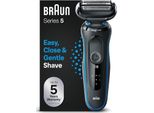 Rasoio Elettrico Braun Series 5, Rasoio Uomo Easyclean, Wet & Dry, Regalo Uomo