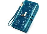 Portafoglio Da Donna Grande Con Molti Scomparti, Portafoglio In Pelle Da Donna Grande Con 24 Scomparti Per Carte, Portafoglio Rfid Da Donna Lungo Con Scomparto Per Cellulare E Zip