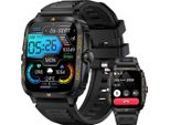 Septoui Smartwatch Uomini Donne 1,96 Pollici Hd Fitness Tracker Chiamate Bluetooth, Impermeabile Smart Watch 100 + Modalità Di Sport, Frequenza Cardiaca SPO2 Sonno -Sch