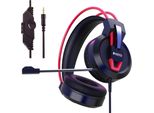 Cuffie Da Gioco, Cuffie Per Pc Con Suono Surround 3D 7.1 E Microfono A Cancellazione Di Rumore, Driver Da 50 Mm, Jack Audio Da 3,5 Mm, Cuffie Over-Ear Regolabili