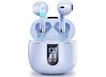 Wireless Con 4 Microfoni, Auricolari Wireless Con 48 Ore Di Riproduzione Dei Bassi Profondi, Display A Led, Auricolari Bluetooth Con Cancellazione Del Rumore Enc, Impermeabile IP7, Sport USB-C