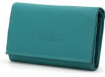 Portafoglio Donna In Pelle Con Protezione Rfid 25 Scomparti Portafoglio Donna Lungo (Turchese)