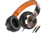 Cuffie Con Cavo E Microfono, Pieghevoli E Regolabili, Auricolari On-Ear, Controllo Del Volume, Suono Stereo Hd, Spinotto Jack Da 3,5 Mm Per Chromebook