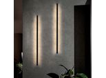 Zmh 2Pcs Lampada Da Parete Led Wall Light Indoor - Moderna 100CM 34W Corridoio Up Down Bianco Caldo Lampada Corridoio Lampada Soggiorno Lampada Letto Nero Illuminazione Parete Per Scala Soggiorno Camera Bambini Camera Da Letto