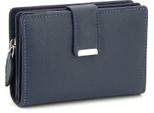 Portafoglio Da Donna In Morbida Pelle Con Protezione Rfid - Portafoglio Da Donna (Navy)