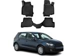 2008-2013 Vw Golf Mk6 Tappetini Tpe Nero 4 Pz