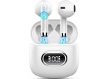 Bluetooth 5.3 Senza Fili Con 4 Microfoni Hd, 2024 42Std Enc Cuffie A Cancellazione Di Rumore Con Bassi Profondi, Display Led Impermeabile IP7