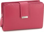 Portafoglio Da Donna In Morbida Pelle Con Protezione Rfid - Portafoglio Da Donna (Rosa)