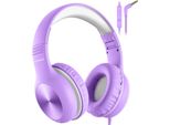 Cuffie Per Bambini Con Cavo, Limite Di Volume 85/94Db, Suono Hd, Funzione Di Condivisione, Cuffie Per Bambini Regolabili E Pieghevoli Con Microfono Per Scuola/Viaggio/Pc