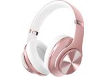 Cuffie Bluetooth Over Ear, [Fino A 90 Ore] Con 3 Modalità Eq, Hifi Stereo Pieghevole Con Microfono, Morbidi Cuscinetti Per Iphone/Ipad/Android/Laptop
