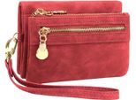 Portafoglio Da Donna Con Molti Scomparti, Portafoglio Da Donna Con 10 Scomparti Per Carte E Tracolla Staccabile, Portafoglio Da Donna Con Chiusura A Zip