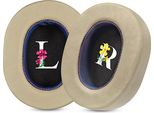 Inf Cuscinetti Auricolari Di Ricambio Per Cuffie Sony WH-1000XM5 - Champagne Con Pelle Di Agnello Viola