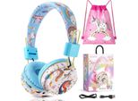 Cuffie Per Bambini, Cuffie Per Bambini Bluetooth, Cuffie Per Ragazze Cat Ear Over-Ear Con Luce Led Cuffie Stereo Pieghevoli Senza Fili, Cuffie Per Bambini