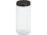 Barattolo In Vetro Con Coperchio In Metallo Kitchen Essentials, Vetro Scanalato, 950 Ml