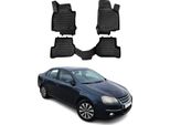 2004-2010 Vw Jetta Tappetini Tpe Nero 4 Pz