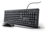 Tastiera E Mouse Usb, Cablati, Layout Qwerty Italiano, Per Pc/Laptop/Notebook Mac/Windows, Cavo Da 1,8 M, Nero Resistente Ai Liquidi