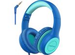 Cuffie Per Bambini Earfun, Cuffie Per Bambini Con Cavo, Limitatore Di Volume Da 85 Db, Condivisione Audio, Pieghevoli, Regolabili, Suono Stereo, Sopra L'orecchio