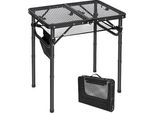 Tavolo Da Barbecue Portatile - Scrivania In Rete, 60 X 40 Cm, Leggero Pieghevole Da Campeggio, Cucina, Barbecue, Picnic In Camper, Facile Da Montare Regolazione Dell'altezza