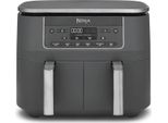 Sharkninja Ninja DZ300EU, Friggitrice Ad Aria Calda, 7,6 L, 3,2 Kg, 240 °C, Doppia, Grigio