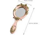 Magiclulu 1Stk Mirror Touch Topper White Make-Up Vintage Purse Travel Personal Cosmetic Mirror Compact Small Hand Mirror Vintage