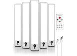 Ezvalo Illuminazione Led Per Armadi, 23 Cm, Sensore Di Movimento Con Telecomando, Sotto 5700 K, Dimmerabile, 1100 Ma, Unità Di Illuminazione, Striscia Luminosa Senza Fili, Usb, K