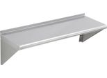 Succebuy 12" X 36"" Scaffale In Acciaio Inox, Scaffale Galleggiante A Parete Con Staffe, Capacità Di Carico Di 250 Libbre, Robusto Scaffale Di Stoccaggio Per Ristorante, Cucina, Bar, Casa"