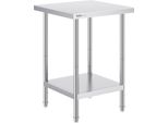 Tavolo Di Preparazione In Acciaio Inox Tavolo Da Lavoro 610X610 Mm Tavolo Da Cucina Commerciale