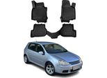 2007-2009 Vw Golf Mk5 Variant Tappetini Tpe Nero 4 Pz